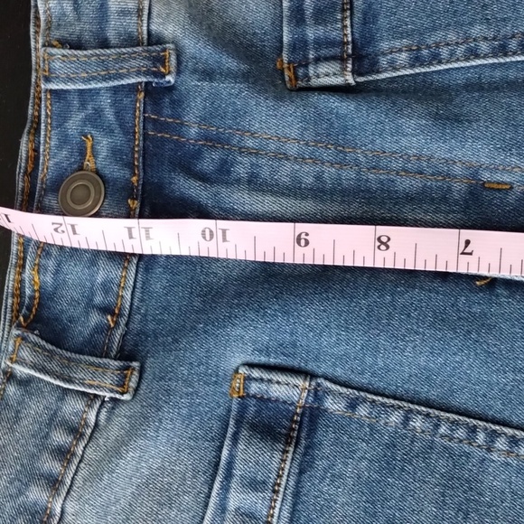 So Me Wide Leg Denim Jeans Size Small Braid Side Detail oversized high waisted - Picture 10 of 16